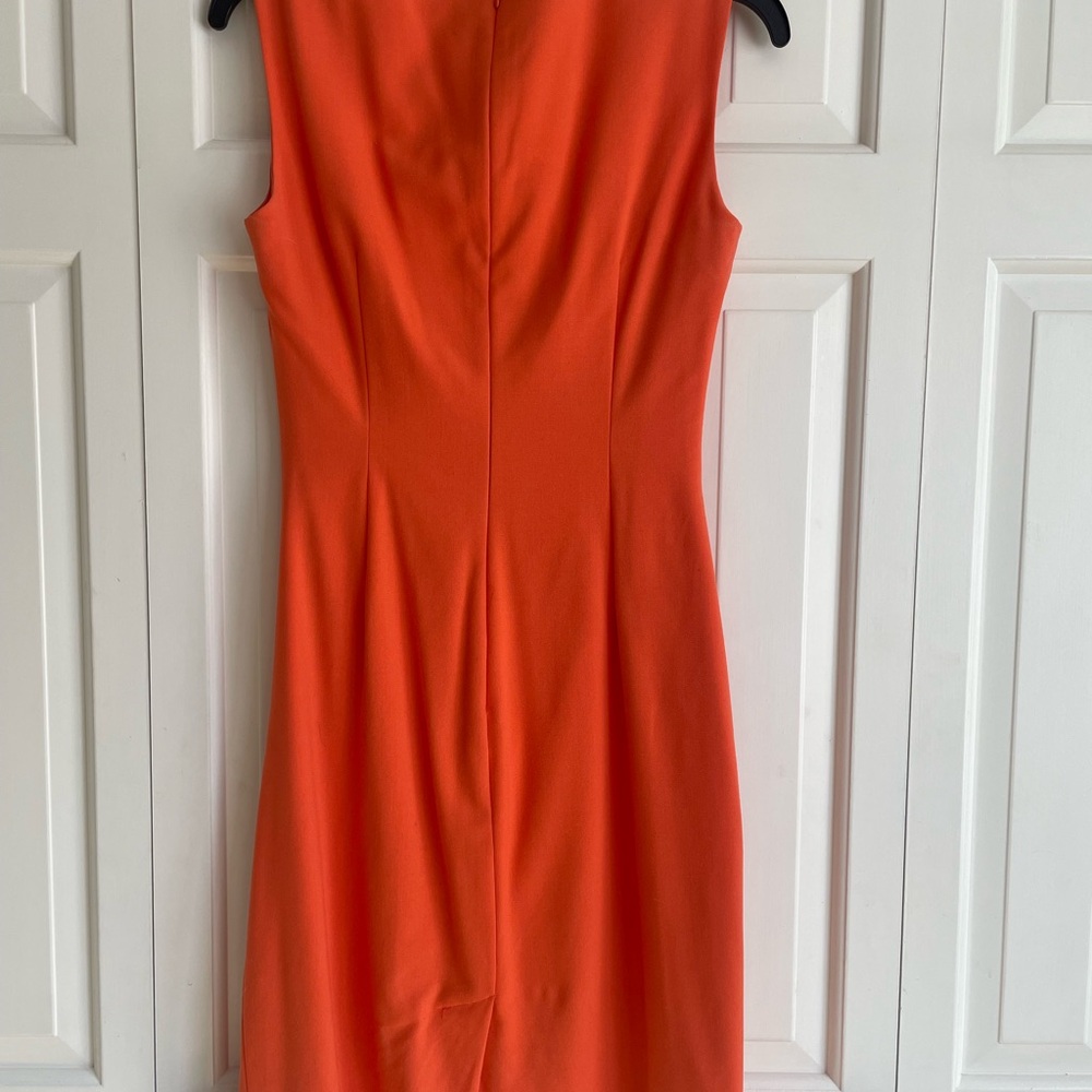 Calvin Klein Vibrant Orange Midi Dress - Picture 6 of 6